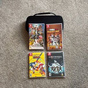 Nintendo Game Collection with Black Case